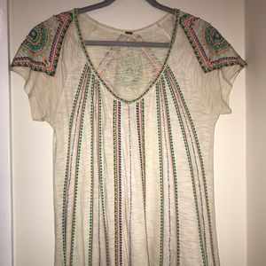 Free People Beaded Blouse